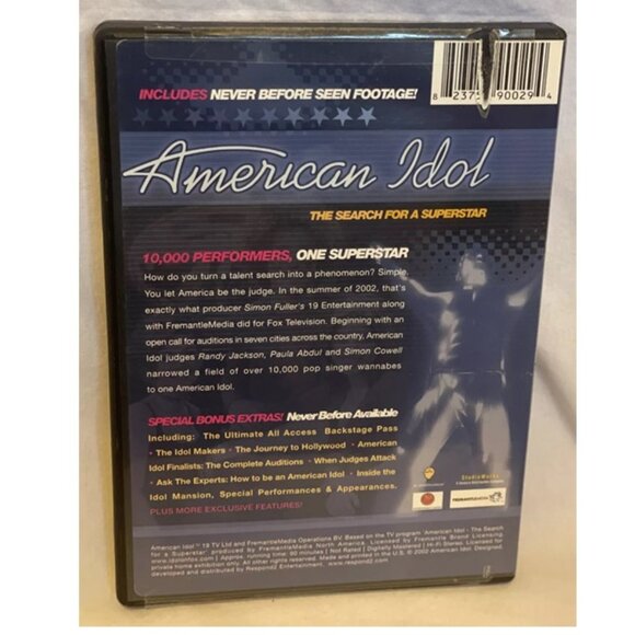 American Idol The Search For A Superstar - DVD 2002 - VERY GOOD Fremantle Media - Picture 2 of 3